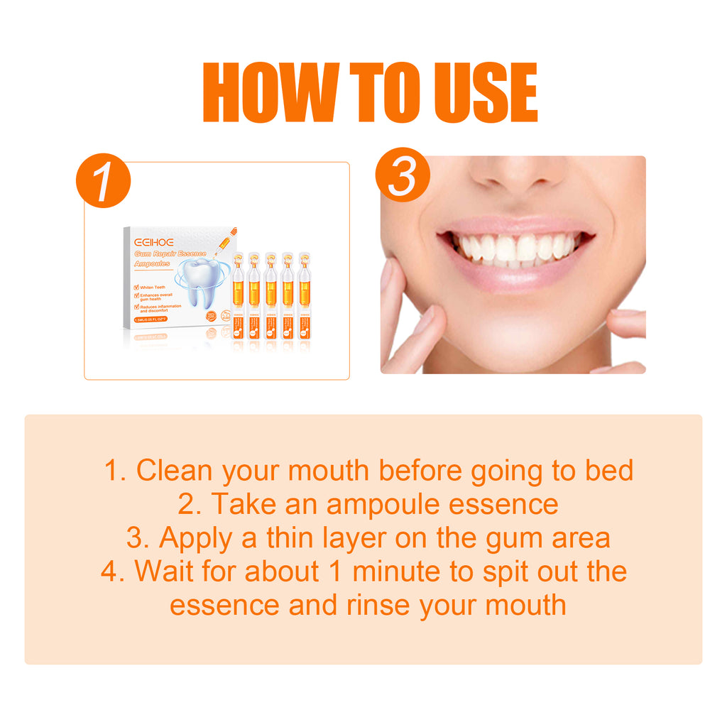 EELHOE Tooth Repair Essence, Cleaning Teeth Stains Tartar Care Gums Oral Care Essence